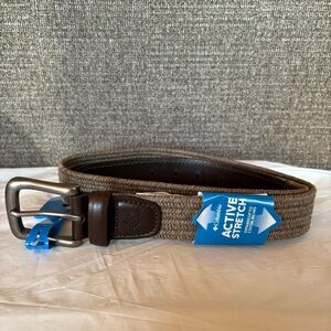 Columbia Men's Belt Active Stretch Synthetic Leather 30/32 Brown NWT